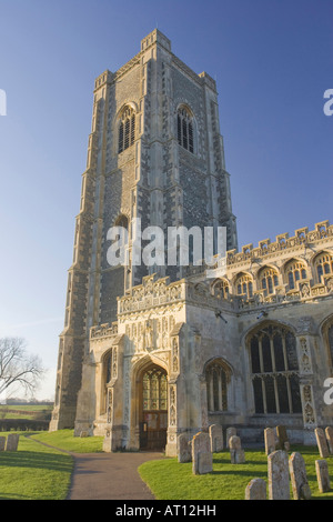 L'église de St Peter et St Paul en Lavenham, Suffolk, UK Banque D'Images