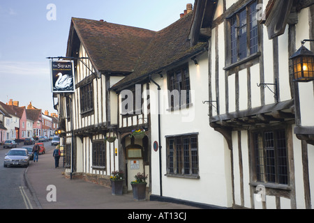 La célèbre Swan Hotel et Restaurant à long Melford, Suffolk, UK, 2008 Banque D'Images