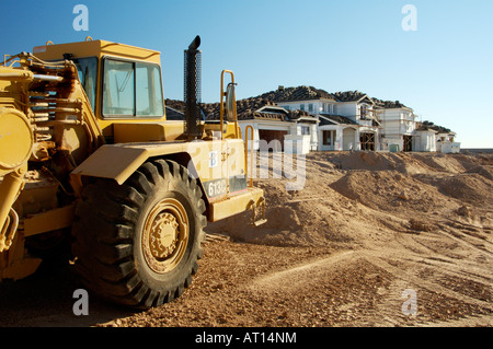 Détails de la construction d'une nouvelle maison dans un nouveau développement résidentiel en Arizona Banque D'Images