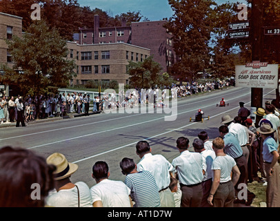 Descente à courses de Tacots, Washington, DC, ch. 1947 Banque D'Images