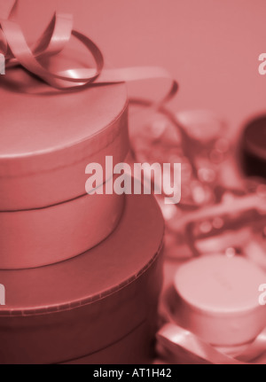 Cadeaux empilés Banque D'Images