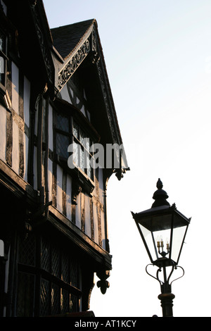 Vieille maison haute-ville le centre-ville de Hereford england uk go Banque D'Images