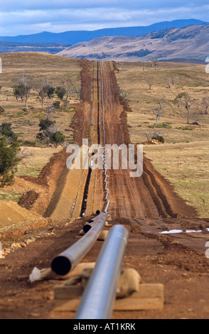 Pipeline de gaz pose l'Australie Banque D'Images