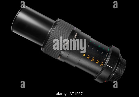 Objectif macro canon 65mm MPE se concentrant de X1 à X5 grossissement Banque D'Images