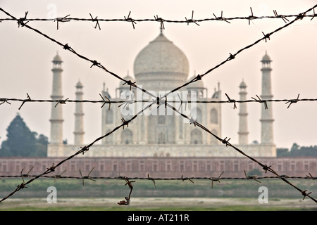 Taj Mahal Agra le tombeau de l'épouse de Shah Jahan un pf le beau bâtiment dans le monde Banque D'Images