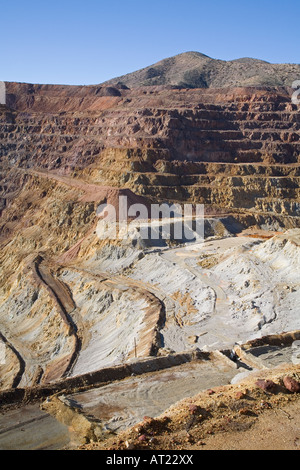 La mine de cuivre à ciel ouvert de lavande Banque D'Images