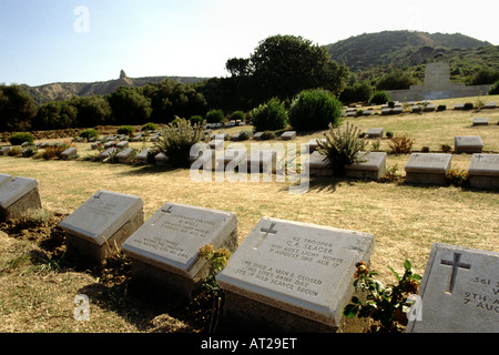 Les pierres tombales à Gallipoli Banque D'Images