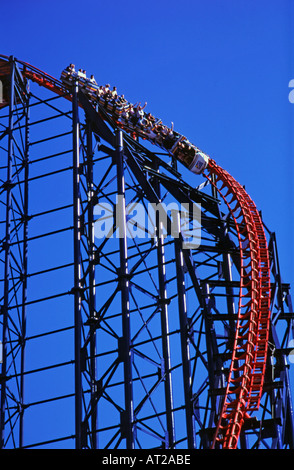 Le 'Big One', Pleasure Beach Blackpool, Lancashire Banque D'Images