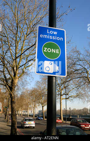 Zones à faible émissions signer London Banque D'Images