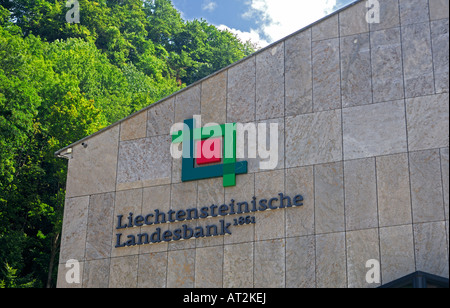 Immeuble de la Banque Liechtensteinische Landesbank, Vaduz, Principauté du Liechtenstein Banque D'Images