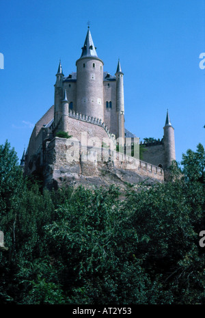 El Alcazar Castle Segovia Espagne Banque D'Images