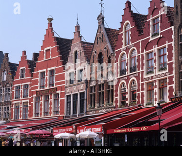 La place du marché, Bruges, Belgique Banque D'Images