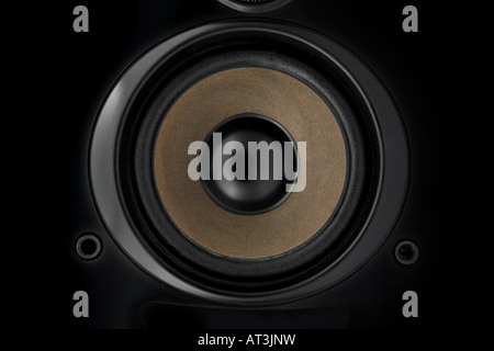 Le président de milieu de gamme, close-up, isolé sur la touche bas, noir Banque D'Images