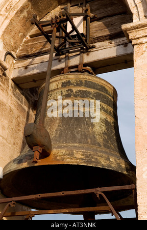 Miguelete, les heures Bell sur le haut de la tour de la cathédrale de Valence Banque D'Images