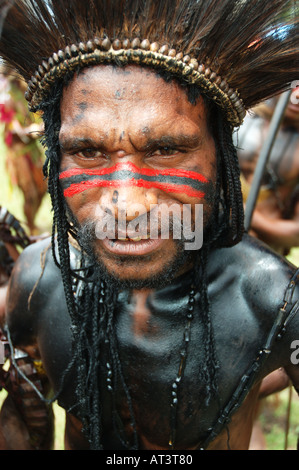 Si tout va bien un ex chasseur de Goroka, PNG Banque D'Images