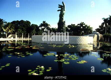 Mémorial à l'Holocauste DE LA SECONDE GUERRE MONDIALE.l'abattage de 6 millions de Juifs en Allemagne,Miami,Floride Banque D'Images