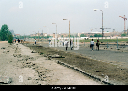 La chute du mur de Berlin, 1989. Les vestiges du Mur de Berlin Banque D'Images