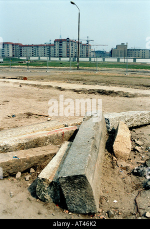 La chute du mur de Berlin, 1989. Les vestiges du Mur de Berlin Banque D'Images