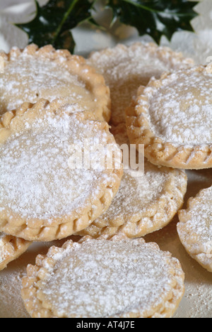 Libre de petits pâtés saupoudrée de sucre glace Banque D'Images