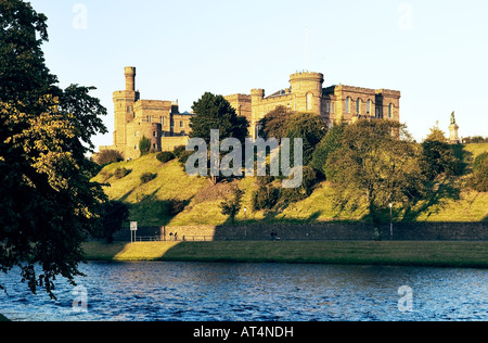 Le Château d'Inverness au-dessus de la rivière Ness dans la ville d'Inverness. Région des Highlands, Ecosse, Royaume-Uni Banque D'Images