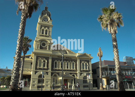 Vue générale de la ville de Glenelg Hall à Moseley Square, Adelaide, Australie du Sud Banque D'Images