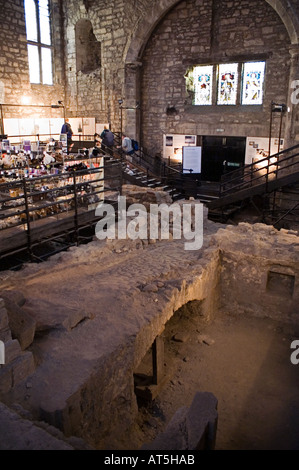 Pièce d'excavation de la vieille Marlins fermer sous le plancher de la Tron Kirk situé sur le Royal Mile Banque D'Images