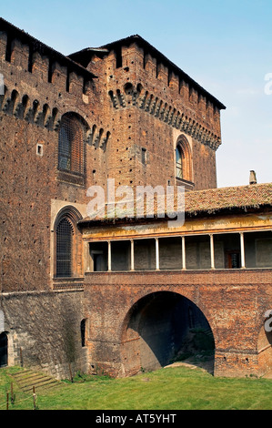 Milan, Castello Sforzesco Banque D'Images