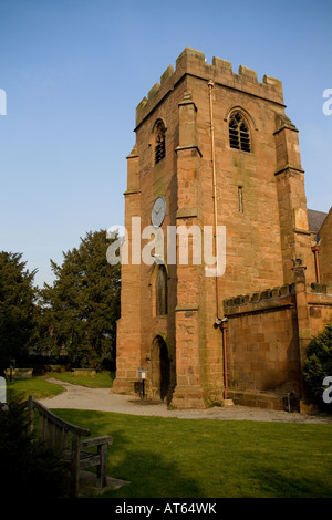 L'église St Mary vierge, Overton, Wrexham, Wales Banque D'Images