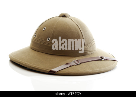 Pith Helmet, close-up Banque D'Images