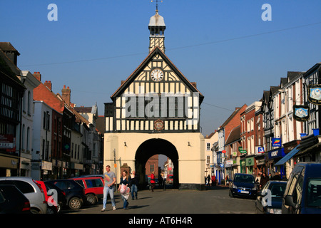 17e siècle Town Hall Building Bridgnorth haute-ville centre village Shropshire, Angleterre, Severn Valley uk go Banque D'Images