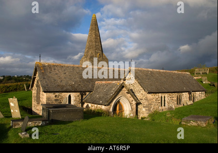 L'église St Enodoc Daymer Bay, au nord de l'Angleterre Cornwall Banque D'Images