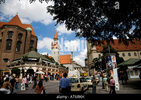 Germany, Bavaria, Munich, Viktualienmarkt Banque D'Images