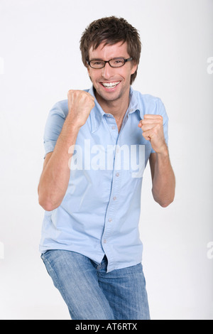 Jeune homme, portrait Banque D'Images