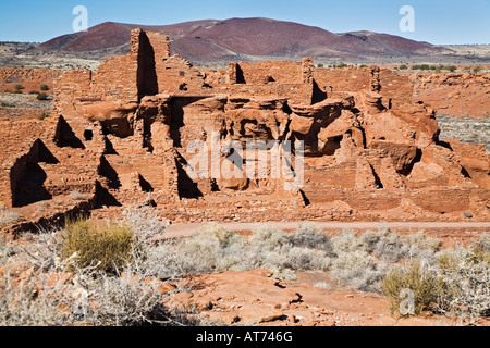 Les ruines de l'Wupatki Pueblo Banque D'Images