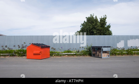 Des poubelles de recyclage Nouvelle-zélande Banque D'Images