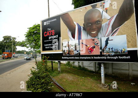 À Lagos de nombreux jeunes talents de football veut se joindre à l'organisation des chats. Leur objectif est d'atteindre l'équipe nationale de football Banque D'Images