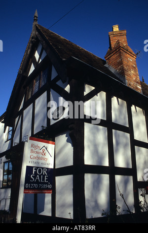 A vendre immeuble classé Cheshire Sandbach Banque D'Images