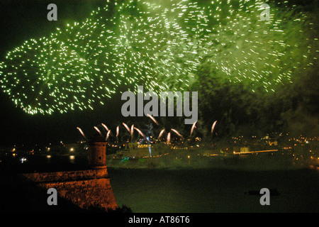 D'ARTIFICE Fort Lascaris Valletta Malte Banque D'Images