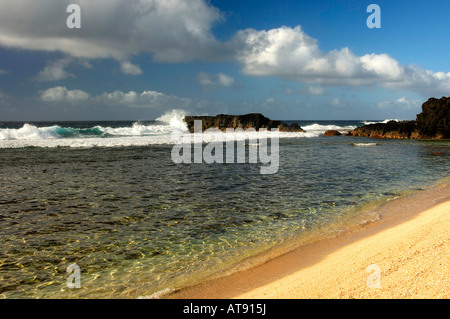 Sur les rives de l'Océan Indien, l'Ile Maurice Banque D'Images