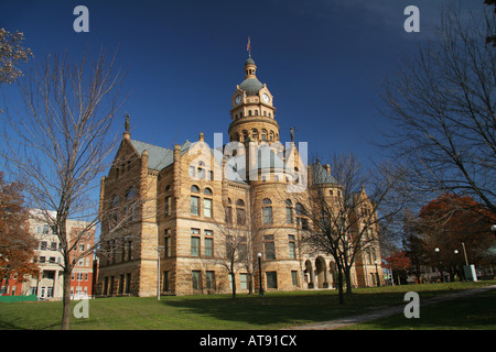 Trumbull County Courthouse Warren dans l'Ohio l'Art Roman Richardsonien Banque D'Images