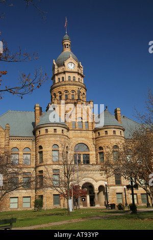 Trumbull County Courthouse Warren dans l'Ohio l'Art Roman Richardsonien Banque D'Images