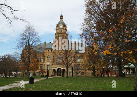 Trumbull County Courthouse Warren dans l'Ohio l'Art Roman Richardsonien Banque D'Images