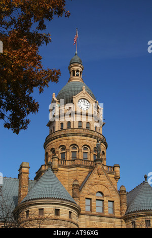 Trumbull County Courthouse Warren dans l'Ohio l'Art Roman Richardsonien Banque D'Images