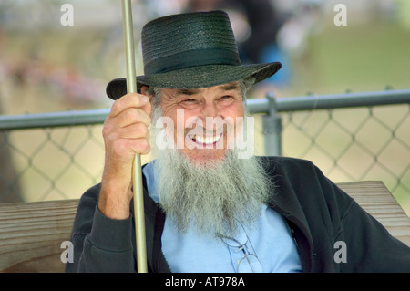 Activités Amish à leurs quartiers d'hiver à Pinecraft Village Sarasota en Floride Banque D'Images