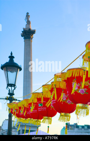 Les célébrations du Nouvel An chinois 'Trafalgar Square à Londres Banque D'Images