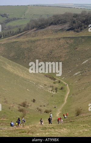 Devil's Dyke beauty spot sur le South Downs Way près de Brighton, Sussex, England, UK. Banque D'Images