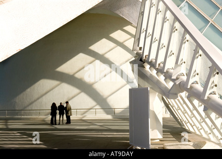 Imax, l'hemisferic, l'un des bâtiments de la Cité des Arts et des sciences, par l'architecte Santiago Calatrava de renommée internationale Banque D'Images