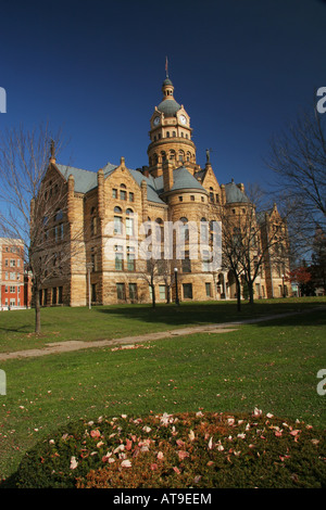 Trumbull County Courthouse Warren dans l'Ohio l'Art Roman Richardsonien Banque D'Images