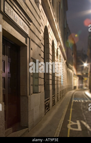 Quincaillerie Lane la nuit. La ville, Londres, Angleterre Banque D'Images