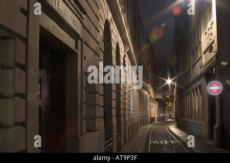 Quincaillerie Lane la nuit. La ville, Londres, Angleterre Banque D'Images